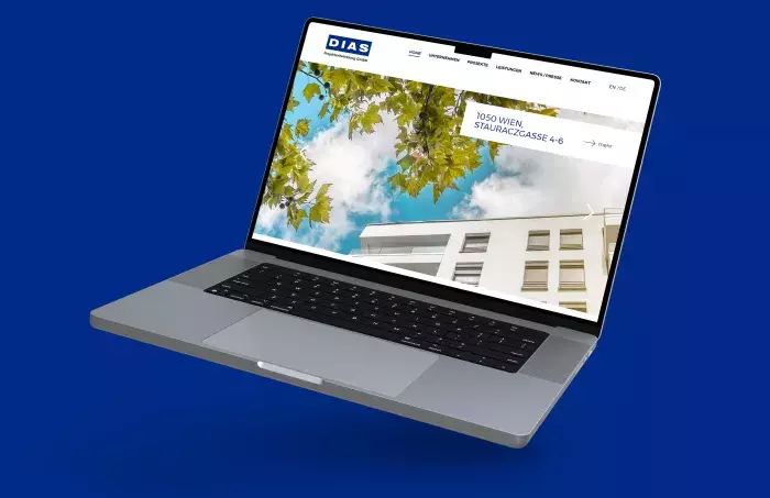 Web pro developerský projekt Dias